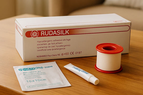 چسب-ابریشمی-ضد-حساسیت-روداسیلک پانسمان با محصولات نوبا
