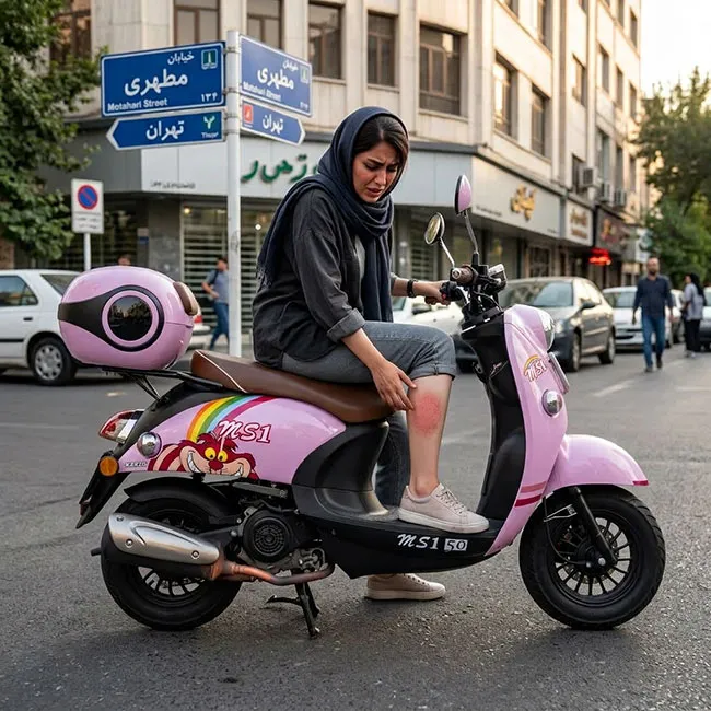سوختگی-پا-با-اگزوز